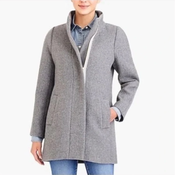 J. CREW MERCANTILE City Coat in Grey Size 2 - Picture 1 of 12